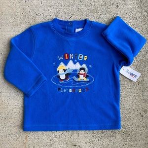 VINTAGE Sears Fleece Sweater NWT (Blue)